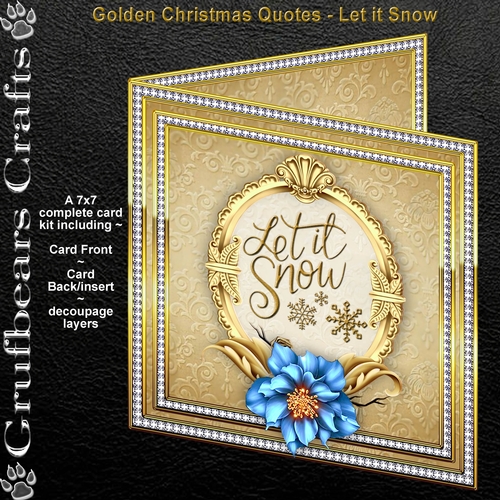 Golden Christmas Quotes - Let It Snow
