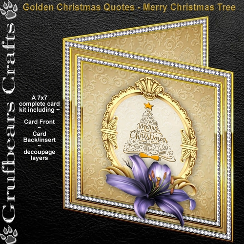 Golden Christmas Quotes - Merry Christmas Tree