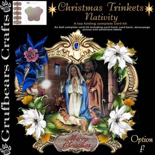 Christmas Trinkets Nativity - F