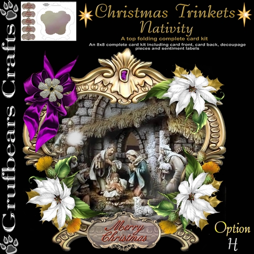 Christmas Trinkets Nativity - H