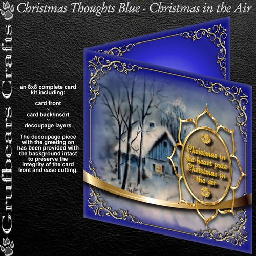 Christmas Thoughts Blue - Christmas in the Air