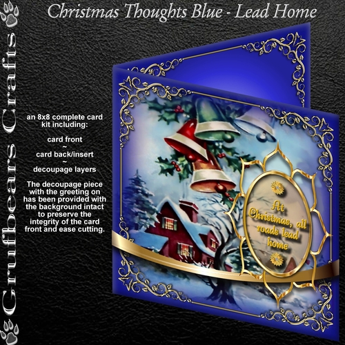 Christmas Thoughts Blue - Lead Home