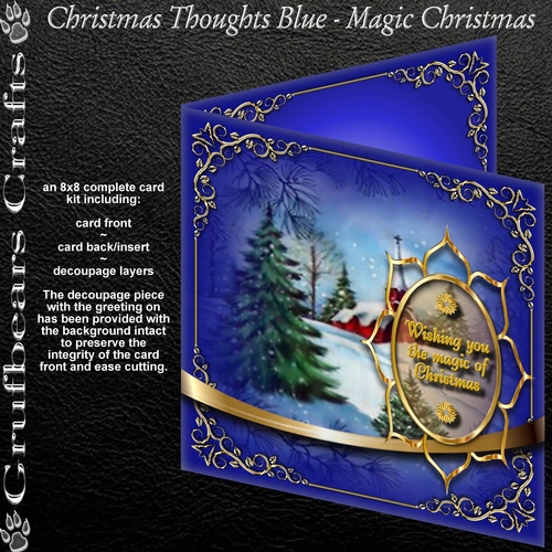 Christmas Thoughts Blue - Magic Christmas