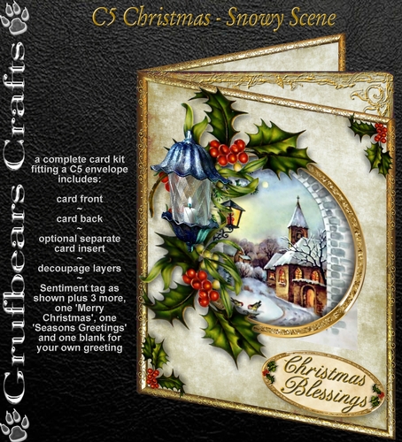 C5 Christmas - Snowy Scene