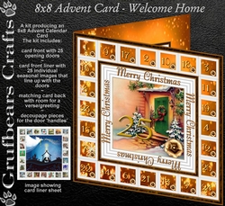 8x8 Advent Calendar Card - Welcome Home