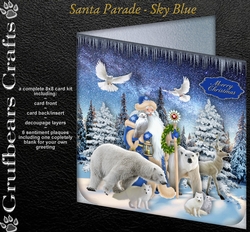 Santa Parade - Sky Blue