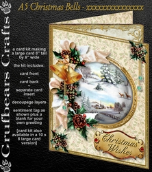 A5 Christmas Bells - Scenic Christmas
