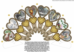 Christmas Scenes Fan Insert