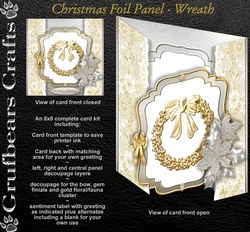 Christmas Foil Panel - Wreath