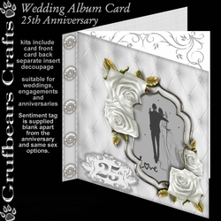 Wedding Album Card - 25th Anniversary