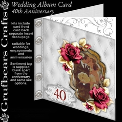 Wedding Album Card - 40th Anniversary