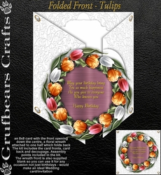 Folded Front Card - Tulips