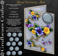 Floral Harmony - Blue