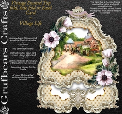 Vintage Enamel - Village Life
