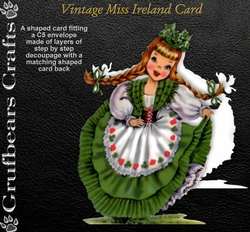 Vintage Miss Ireland Card