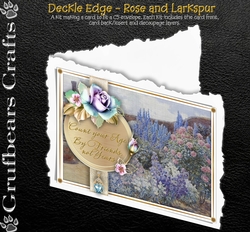 Deckle Edge - Rose and Larkspur
