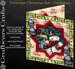 Liberty Christmas Star - Snowman