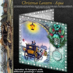Christmas Lantern - Aqua