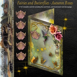Fairies and Butterflies - Autumn Roses