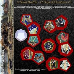 12 Sided Bauble - F12 days of Christmas V3