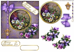 Foiled Parcel Seasonal Bouquet A4