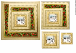 A4 Golden Christmas - Snowscene
