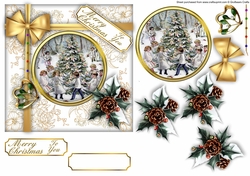 Foiled Parcel A4 - Celebrating the Tree