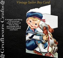 Vintage Sailor Boy card