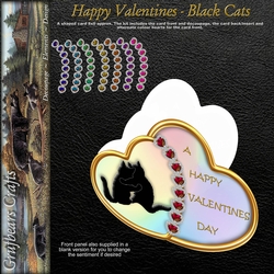 Happy Valentines - Black Cats