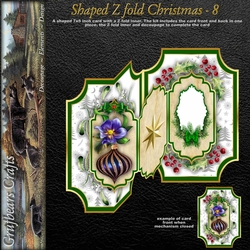 Shaped Z fold Christmas - 8