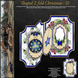 Shaped Z fold Christmas - 10