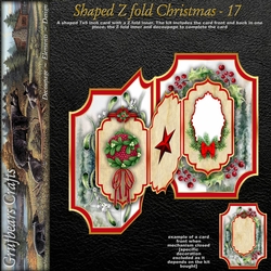 Shaped Z fold Christmas - 17