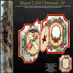 Shaped Z fold Christmas - 18