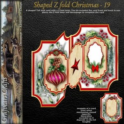 Shaped Z fold Christmas - 19