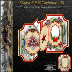 Shaped Z fold Christmas - 20