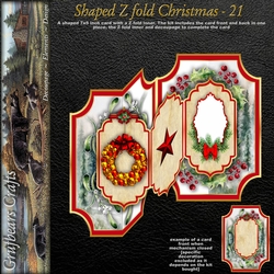 Shaped Z fold Christmas - 21