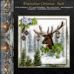 Watercolour Christmas - Buck