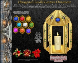 Hexagonal Candle Lantern Ornament