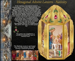 Hexagonal Advent Lantern - Nativity