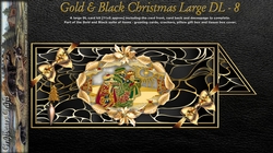 Gold & Black Christmas Large DL - 8
