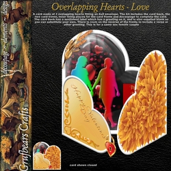 Overlapping Hearts - Love