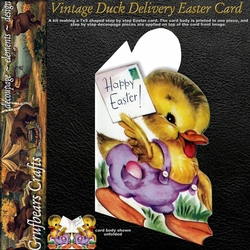 Vintage Duck Delivery Easter Card