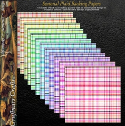 Seasonal Plaid Background Papers