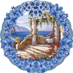 Plaque card - Gentian