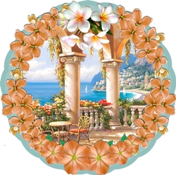 Plaque card - Orange Blossom