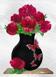 Peonies in vase