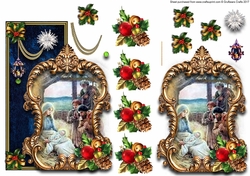 Chrsitmas Nativity over the edge card 7