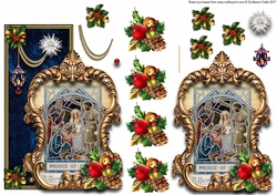 Chrsitmas Nativity over the edge card 9