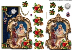 Chrsitmas Nativity over the edge card 13
