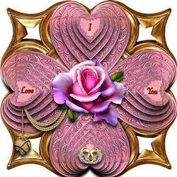 Rings heart stacker card